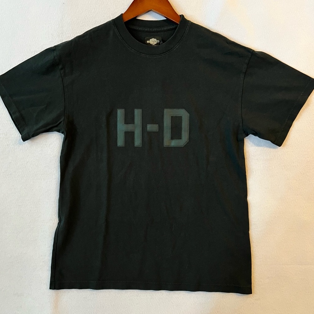 Harley-Davidson H-D Boxy Tee in Jet Black New With Tags Mens XS Womens Small